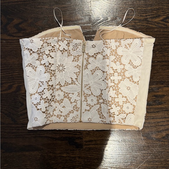 NEW Generation Love Floral Lace Strapless bustier top - Picture 8 of 11